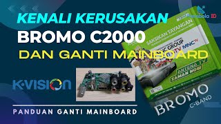 SOLUSI K VISION RUSAK DAN CARA GANTI MAINBOARD K VISION BROMO C2000 [upl. by Florrie]