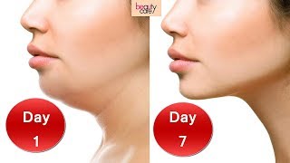 3 Easy Face Exercises for Double Chin Removal and Wrinkles in Hindi Results in 7 days [upl. by Gnuhc]