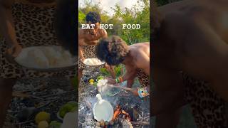 Amazing bushmen survive skills  Cooking and eats in nature [upl. by Jammin]