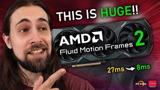 AMD Fluid Motion Frames 2  Better Quality Less Latency Vulkan Support amp More [upl. by Yurt100]