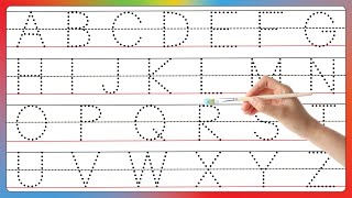 Learn to write the Alphabet from a to z  coloring abcd line tracing abcdsong abcd coloring [upl. by Yzeerb]