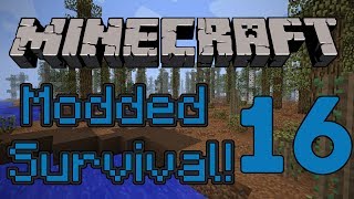 Minecraft Modded LP Ep 16 Village Fun [upl. by Nyre]