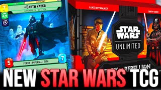 Star Wars Unlimited Spark of the Rebellion Opening Brand New TCG [upl. by Ahaelam]