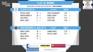 Cleeve CC 1st XI v Winterbourne CC Glos 1st XI [upl. by Alcina]