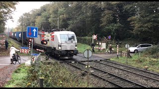 😱Container Train goes in the Emergency Brake Ai 😩 At Venlo the NL 🇳🇱Nov 62024 👍👍👍👍👍🚂Railfan🎥 [upl. by Jotham]