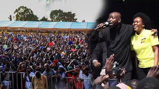 HON NYAMUTOORO JOINS EDDY KENZO ON STAGE BEFORE PRESIDENT MUSEVENI IN KITGUM [upl. by Yanad894]