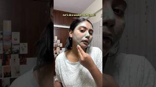 let’s do weekly SKINCARE🧴For Oily skin 🌷 minivlog skincare mask ytshortsindia [upl. by Mano]