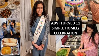 Advis 11th Birthday  Simple Homely Celebration With Homemade Treats  Pav Bhaji amp 3 Types of Chaat [upl. by Steffen]