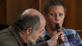 Clarinet lessons Yehuda Gilad Masterclass no 6 Brahms 1st Sonata [upl. by Ahsercel]