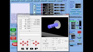 simulation 4 axes Cambam  wrapper [upl. by Norb]