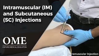 Intramuscular and Subcutaneous Injections  Clinical Skills [upl. by Oliva]