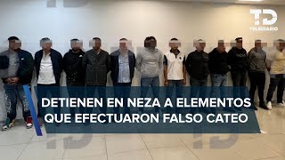 Detienen a elementos de seguridad que realizaron falso cateo en Nezahualcóyotl Edomex [upl. by Ymorej]