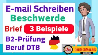 EMail schreiben Beschwerde Brief B2Prüfung für den Beruf [upl. by Attenhoj]