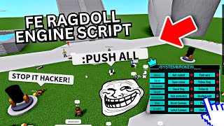 Roblox Ragdoll Engine GUI Script 🔥Push All BANG😳 amp More  Roblox Scripts FE Pastebin 2023✅ [upl. by Aiciram675]