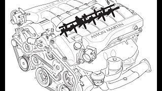 Depressurizing the Fuel System on an Aston Martin DB9 [upl. by Juanne53]