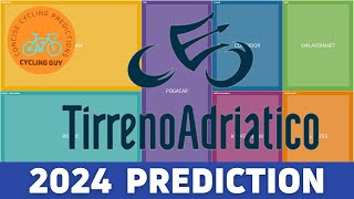 Tirreno Adriatico 2024  PREVIEW  FAVOURITES  PREDICTION [upl. by Wynn]