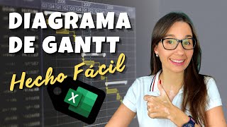 Diagrama de Gantt ¡HECHO FÁCIL en Excel [upl. by Tenenbaum]