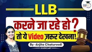 How to Pursue LLB LLB Course Details  LLB Admission 2023  StudyIQ Judiciary [upl. by Baten]