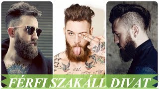 Trendi frizurák férfi szakáll divat [upl. by Enaej]