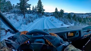 Evening Snow Run  2023 Teryx4 S LE [upl. by Ennoirb456]