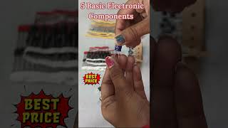 5 BASIC ELECTRONIC COMPONENTS II A simple guide to electronic components ytshorts components [upl. by Annasoh]