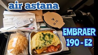 Air Astana Эконом класс Embraer 190  E2 Полный обзор Рейс АлматыАктау  1 Minute Story NS [upl. by Dru775]