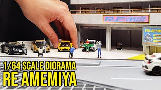 RE Amemiya 164 scale JDM Diorama [upl. by Einnal613]