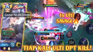 ODETTE SAVAGE BERSAMA SQUAD OLENG SETIAP ULTI DAPAT KILL BUILD ODETTE TERSAKIT 2024  MLBB [upl. by Asilim]