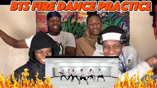 CHOREOGRAPHY BTS 방탄소년단 불타오르네 FIRE Dance Practice  REACTION [upl. by Harmonia]