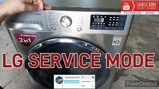 HOW TO USE SERVICE MODE OF LG WASHER [upl. by Dyolf705]