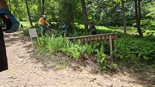 Sending it deep on Miles of Smiles dropmtb downhill mountainbike mtblife bikepark [upl. by Cresida]