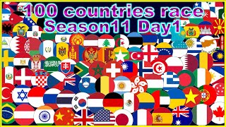 Season11 Day1 100 countries 39 stages marble point race  Marble Factory 2nd [upl. by Cristine712]