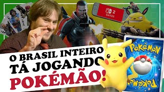 O Brasil inteiro tá jogando POKÉMON TCG POCKET  Jornal Jogatina Maneira [upl. by Halie]