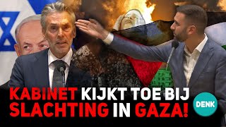 🇵🇸💔Stephan van Baarle DENK vs Schoof Regering kijkt toe terwijl Palestijnen worden afgeslacht [upl. by Ynnob]