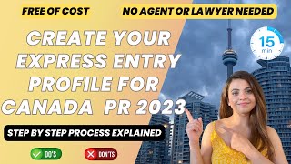 How to create Express Entry profile 2024 for Canada PR  Step by Step process No Agent  IRCC 🇨🇦 [upl. by Oicam950]