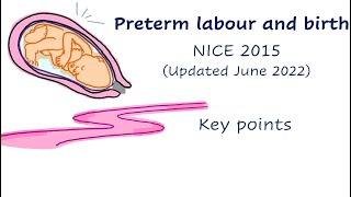 Preterm labour NICE 2015 updated 2022 [upl. by Sapienza988]