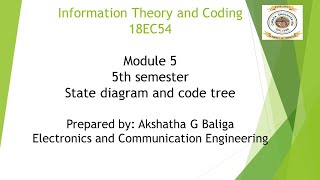 VTU ITC 18EC54 M5 L3 State diagram [upl. by Anitsirhk273]