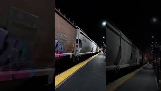 CPKC Freight Train with KCS Power Humming Through Elgin Illinois on a Friday Night [upl. by Sprung]