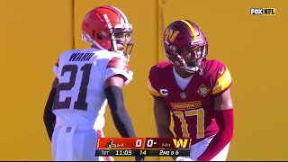 Terry McLaurin vs Denzel Ward amp Jahan Dotson vs Martin Emerson 2022  WR vs CB Matchup [upl. by Enairb976]