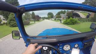 First drive in TDI diesel swapped CJ7 [upl. by Enilecram]