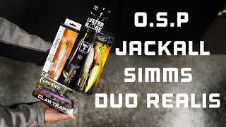 Whats New This Week OSP Jackall Duo Realis Simms And More [upl. by Hannahsohs256]