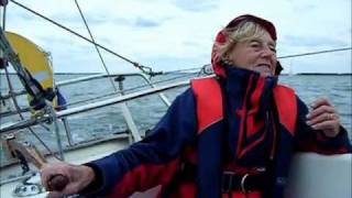 My Mum Sailing a Contessa 26 in Blackwater Estuary 2011 [upl. by Ynove]