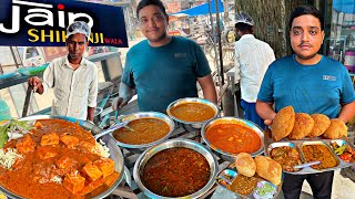 Old Faridabad के मशहूर Bedmi सब्ज़ी  छोले भटूरे  Rajma पनीर Rice Agra का स्वाद । Street Food India [upl. by Otrevire]