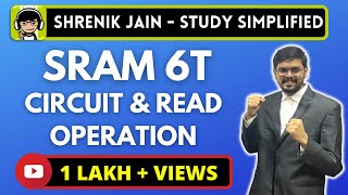 SRAM 6T  circuit explanation and read operation [upl. by Emerej]