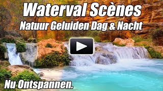 Natuurgeluiden Water Waterval Meditatie Ontspannen Studie Focus Slaapwitte Ambient Calm [upl. by Inahet]