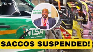 BREAKING NEWS NTSA suspends 121 matatu saccos countrywide over noncompliance [upl. by Oreste]