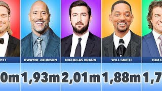 Height Comparison of Hollywood Actors Shortest to Tallest [upl. by Kushner]