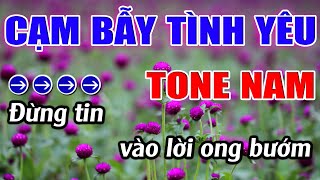 Cạm Bẫy Tình Yêu Karaoke Tone Nam Karaoke Lâm Beat  Beat Mới [upl. by Obeded530]