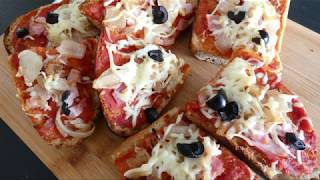 Recette Pain baguette Pizza antigaspi [upl. by Lerraj]