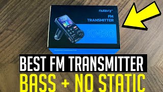 Nulaxy KM30 FM Bluetooth Transmitter Review  Best Bass Bluetooth Transmitter for Any Car [upl. by Neehs935]